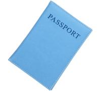 ROMISBABA Manchon de Protection Pratique pour Passeport en PU Bleu, Étui Étanche et Facile à Transporter, pour Occasions Professionnelles et Bureaux Couleur Aléatoire