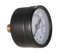 ROMISBABA Manomètre Métallique Double 0-10 Bar pour Usage en Plomberie et Chauffage, Raccord Npt, Instrument de Contrôle de Pression Industrielle