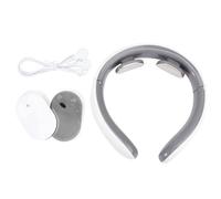 ROMISBABA Masseur Cervical sans Fil USB Appareil de Forme pour Soulagement Musculaire Portable et Léger Instrument de par Adapté Nuque et Aux Épaules sans Batterie Blanc