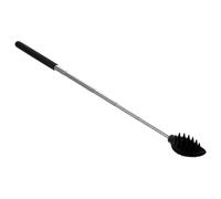 ROMISBABA Masseur Corporel Portable en Silicone Noir avec Surface Lisse pour Auto-massage du Dos et Gratte-dos Rétractable Confortable pour Adultes
