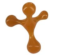 ROMISBABA Mini Masseur De Cou Et Dos à Quatre Boules Compact, Appareil De Massage Manuel Ergonomique Orange, Portable Pour Massage Cervical, Lombaire Et Musculaire, Relaxation à Domicile Voyage