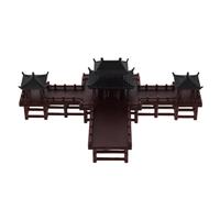 ROMISBABA Mini Pavillon Chinois Ancien Décoratif en Plastique Modèle Miniature de Paysage Zen pour Aquarium ou Jardin Bonsaï Ornement Aquatique et Décoration D’Intérieur Taille Petite