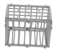ROMISBABA Miniature Cage Modèle Décoratif Réaliste pour Figurines Action Cage Plastique Polyvalente pour Lapin Nain et Petits Animaux Accessoire Intérieur Décor Maison