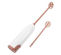 ROMISBABA Mixeur Électrique Portable pour Lait Infantile et Batteur Manuel sans Fil Mélangeur Polyvalent pour Boissons sans Piles Incluses Lot de Bâtons Blancs