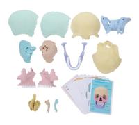 ROMISBABA Modèle Anatomique de Crâne Humain Détachable pour Étude Médicale Représentation Réaliste des Os Du Crâne Matériel pour Formation et Enseignement