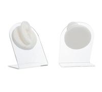 ROMISBABA Modèles de Simulation d'Oreille en Silicone Support pour Clous et Boucles, Lot 2 Pièces pour Usage Professionnel et Vitrine