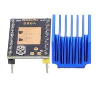 ROMISBABA Module de Pilotage Silencieux pour Moteur Pas à Pas 3D avec Dissipateur Thermique Intégré Carte de Commande Compacte Compatible Imprimantes 3D Contrôle Précis et Dissipation