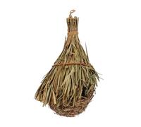 ROMISBABA Nid D'oiseau en Paille Lit D'oiseau Mousse Tissé De Jardin Pendaison Maison des Tissage Accessoires Volet