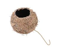 ROMISBABA Nid Oiseau Artificiel Tissé Paille Nichoir Suspendu Décoratif pour Jardin Micro-Paysage Intérieur-extérieur