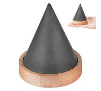 ROMISBABA Organisateur de Bijoux pour Bracelets et Bagues en Bois Massif Support Présentoir Unique Forme Cône Élégant Maison Magasin