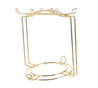 ROMISBABA Organisateur de Cuisine Acier Inoxydable Doré Support Tasse et Assiette Vertical pour Assiettes Tasses Gain de Place pour Table et Placard