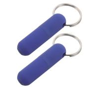 ROMISBABA Outil à Cigare Porte-clés 2 Pièces en Métal Robuste Bleu, Mini Emporte-pièce Portable pour Percer les Cigares, Accessoire de Poche Polyvalent pour Tirage Fluide et Usage