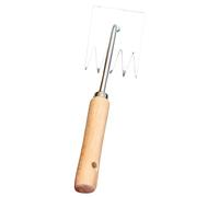 ROMISBABA Outil de Désherbage Manuel Inoxydable avec Manche Ergonomique Râteau Multifonction et Durable pour Jardinage Extraction de Racines et Entretien des Massifs