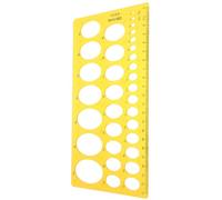 ROMISBABA Outil De Mesure Architecture Règles De Dessin Elliptiques Transparent Format Unique Motif D'échelle Pour École Bureau Et Projets Techniques