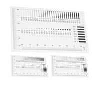 ROMISBABA Outil de Mesure de Haute Précision pour Détection des Défauts - Règle de Surface 3 Pièces Outil de Mesure Ponctuelle pour Films Jauge Compacte et Claire pour Inspection