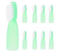ROMISBABA Outils Dentaires en Plastique et Nylon Lot de 10 Faciles à Utiliser Mini Brosses à Dents à Manche Court Légères Résistants à L'usure de Prison pour Détenus