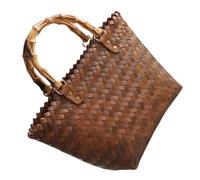 ROMISBABA Paille Vintage Tissé Main Grand Panier Rotin Plage Femme Bandoulière et pour Shopping et Loisirs