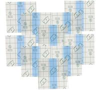 ROMISBABA Palette de Maquillage Jetable 100pcs en Pu Transparent Adhésif Imperméable pour Mélange de Liquides Cosmétiques DIY Décoration Ongles 6cm