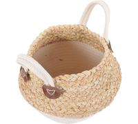 ROMISBABA Panier Tissé Herbe de Mer pour Rangement Polyvalent Panier Décoratif pour Fleurs et Cosmétiques pour Salon Chambre et Bureau Tressé et Élégant