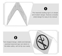 ROMISBABA Panneau Interdiction de Fumer Acier Inoxydable et Anti-corrosion Double Face Signalétique de Bureau Compact et Facile à Nettoyer