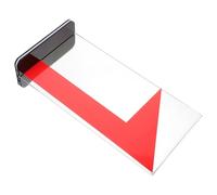 ROMISBABA Panneaux Rouges de Basketball en Plastique Lisse, Kit Arbitre Portable Flèche Indicatrice pour Fautes, Accessoire D'arbitre Professionnel Adapté aux Matchs et Compétitions