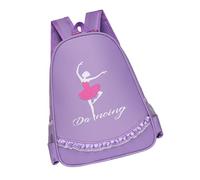 ROMISBABA Paquet à Dos Danse Classique pour Fille Léger en Tissu Oxford Violet Clair Paquet de Voyage Portable Garçon et Filles Ballerine Rangement Organisé Format Compact pour Usage