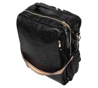 ROMISBABA Paquet à Dos Multifonctionnel pour Ordinateur Portable Femme Petit Format 41 X 32 X 16 CM en Toile Noire Résistante Paquet à Dos Professionnel Voyage Poches Organisées