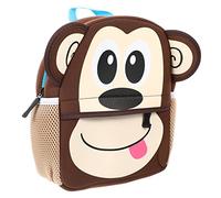 ROMISBABA Paquet à Dos pour Garçon et Filles Motif Animaux, Paquet D'école Maternelle, Polyester Résistant, Bretelles Larges Réglables, Usage Quotidien Scolaire, Taille Petite, Design Singe