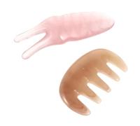 ROMISBABA Peigne Grattant Et Fourchette De Grattage Masseur Du Chevelu Et Planche Guasha Outil Multifonctionnel Pour Soulager Les Tensions