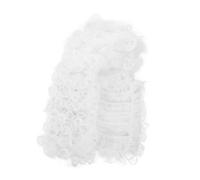 ROMISBABA Perruque De Juge Blanche Pour Hommes Costume De Fête Accessoire Élégant Pour Avocats Et Juges Perruque Bouclée Déguisement Professionnel