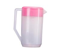 ROMISBABA Pichet à Eau avec Échelle Résistant Chaud Froid avec Couvercle Cruche Plastique Alimentaire pour Jus Bière et Boissons Fraîches Grand Volume pour Famille et