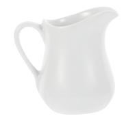 ROMISBABA Pichet Céramique Lait avec Anse Pot à Lait Vintage pour Restaurant Bar et Service Traiteur Design Original et Prise Main Facile