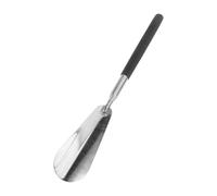 ROMISBABA Pied Acier Inoxydable avec Manche Long Réglable Outil pour Faciliter Port des Chaussures Adapté Aux Personnes Âgées et Douleurs Dorsales