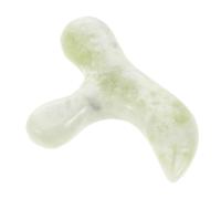 ROMISBABA Pierre de Jade Naturelle pour Mains Outil d'Acupression Manuel Polyvalent Bâton de Massage Confortable pour Corps et Tête Stick de Réflexologie