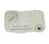 ROMISBABA Pierre Tombale Commémorative Chat Résine Simulée Ornement Jardin Décoratif pour Souvenir Animal Perdu Statuette DIY Moussue