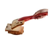 ROMISBABA Pince Nylon Multifonction pour Gâteau et Salade Rouge Mini Pinces de Service Antidérapantes Ustensile Pâtisserie Pratique avec Poignée Confortable et Stockage Suspendu