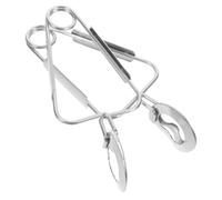 ROMISBABA Pinces à Fruits de Mer la Chaleur en Acier Inoxydable Argenté Lot de 2 Forme Élégante, la Chaleur, pour Dîner et Repas de Fête