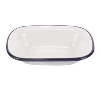 ROMISBABA Plaque de Cuisson en Émail Rectangulaire Bleu Multifonctionnelle, Résistant Déformation, pour Pâtisseries, Plats Mijotés et Conservation des Aliments