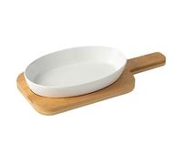 ROMISBABA Plaque De Cuisson Pratique Céramique Avec Bords Lisses Résistante Aux Hautes Températures Pour Cuisine Occidentale Ustensiles De Cuisson Faciles à Nettoyer