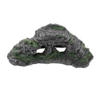 ROMISBABA Plateforme de Baignade pour Tortues Accessoire de Terrarium Reptile Décoratif et Multifonction Plate Forme Dévasion pour Petits Reptiles Aquatiques Facile à Installer Noir