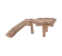 ROMISBABA Plateforme de Basking Résine pour Tortues et Reptiles Décoration Aquarium Tortue Terrasse Escalade Multi-Usage Lézards Amphibiens et Terrarium Terrestre