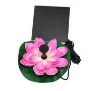 ROMISBABA Pompe Fontaine Solaire Lotus Flottante Écologique Pompe Eau Jardin Bassin Extérieur Jardin Fontaine sans Batterie Automatique