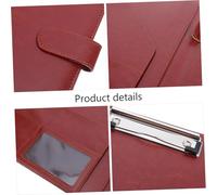 ROMISBABA Portfolio Document Folder PU avec Multi Poches et Clipboard Porte Documents Business avec Support pour Réunions et Bureau Organiseur Polyvalent pour Fournitures Professionnelles