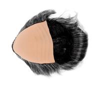 ROMISBABA Postiche Chauve Extravagante Pour Homme En Fibres Synthétiques Gris Blanc, Postiche Effet Calvitie Confortable Pour Cosplay Halloween Et Spectacle Humour Taille Unique