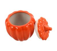 ROMISBABA Pot Céramique Hermétique Forme de Citrouille Rétro Récipient Polyvalent pour Thé Sucre et Biscuits pour Conservation Décoration Automnale