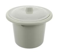 ROMISBABA Pot de Chambre pour Adultes Unisexe Grosse Capacité 2 L en Plastique Haute Densité avec Couvercle Anti-déversement, Seau à Urine Portable Vert pour Maison, Hôpital et