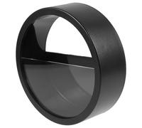 ROMISBABA Pot de Fleurs Mural Rond Suspendu Décoratif Acrylique Transparent Moyenne Noir Classique pour Intérieur Bureau Salon avec Aléatoires sans Clous Ni Traces