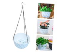 ROMISBABA Pot de Fleurs Suspendu Automatique Auto Absorbant Plastique pour Décoration Murale et Balcon Jardinière Respirante pour Plantes Dintérieur