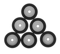 ROMISBABA Poulie pour Enregistreur 6 Pièces Galet Presseur pour Cassette Radio Rouleau de Pincement en Plastique pour Stéréo Magnétophone Réparation Audio 13 X 6,5 X 2,0 Mm
