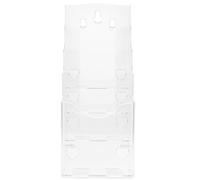 ROMISBABA Présentoir à Brochures de Table Transparent Petits Trous, Porte-Documents Mural pour Brochures A6, Organiseur de Fichiers Bureau pour Usage Quotidien